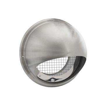 Bolrooster RVS 200mm Ø | met gaas | 340m3 