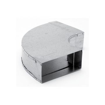 Instortbocht 60º Horizontaal 220mm x 80mm (Rechthoekig)