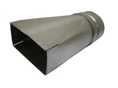 Verloopstuk 250mm x 80mm (Rechthoekig) naar Ø150mm (Rond)