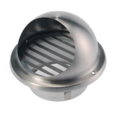 Bolrooster Rvs 100mm Ø | met gaas | 80m3  