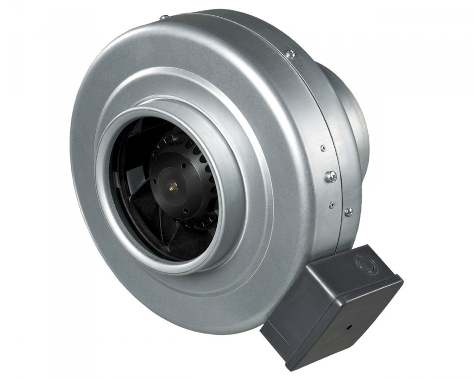 Buisventilator van staal 125mm Ø 388 m3/h BS