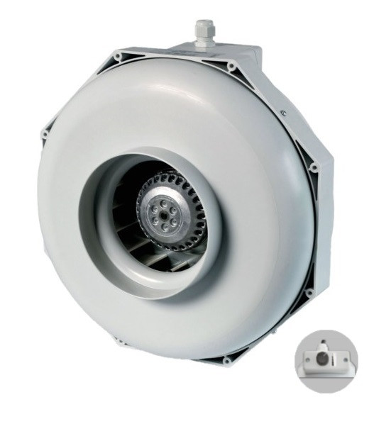 Can-Fan buisventilator RK LS 125 370m3/h 125mm met geïntegreerde snelheidsregelaar