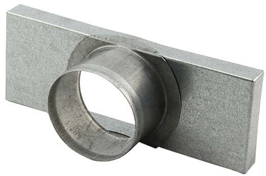 Instortkanaal Einddeksel 250mm x 80mm (Rechthoekig) flens 80