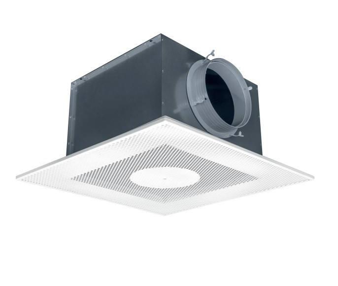Geperfor. Plafondrooster | Toevoer | Ongeïsoleerd | Zijaansl. Ø 315mm 