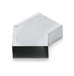 Haakse (instort)bocht 45º 220mm x 80mm (Rechthoekig)