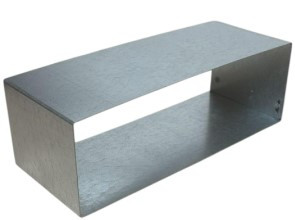 Instortkoppelstuk 250mm x 80mm (Rechthoekig)