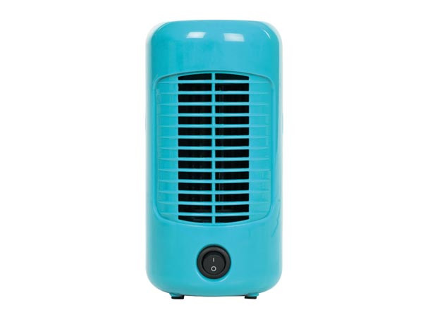 Tafelventilator retro - Ø 20 cm - blauw