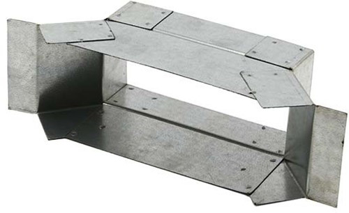 Zij- aansluitstuk instortkanaal 45º 170mm x 70mm (Rechthoekig)