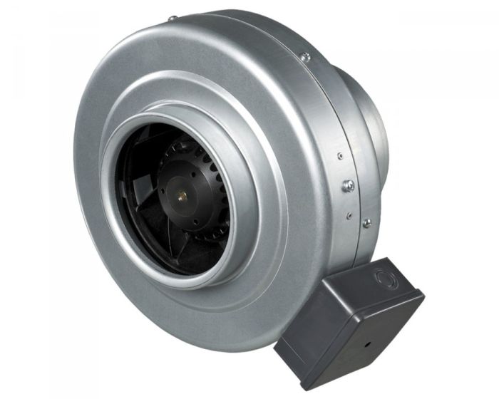 Buisventilator van staal 100mm Ø 270 m3/h BS / ventilatiedeal
