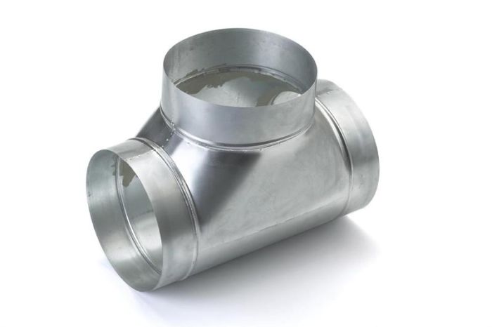 T-stuk voor spirobuis diameter Ø 250mm / ventilatiedeal